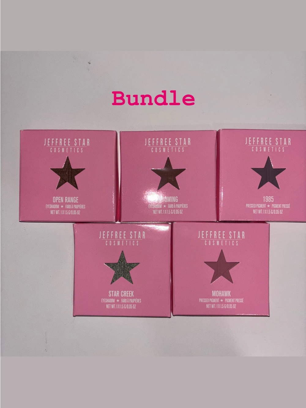 Jeffree Star Cosmetics Pink Eyeshadow/Pressed Pigment Bundle